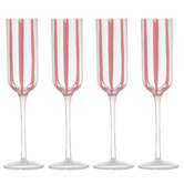 Ladelle Stripe 180ml Champagne Glasses