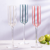 Ladelle Stripe 180ml Champagne Glasses