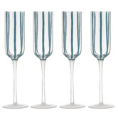 Ladelle Stripe 180ml Champagne Glasses