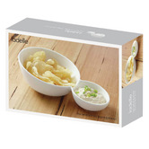 Ladelle Sloped Split Alto Serve &amp; Share Chip &amp; Dip Bowl