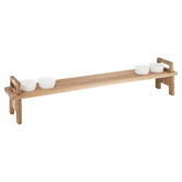 Ladelle 5 Piece Gather Plank Serving Board &amp; Bowl Set