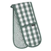 Ladelle Eco Gingham Cotton-Blend Double Oven Mitt