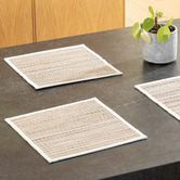 Ladelle Rashida Coconut Stick Placemats