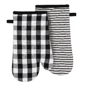 Ladelle Eco Gingham Cotton-Blend Oven Mitts