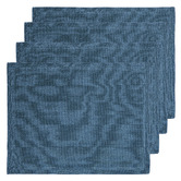 Ladelle Dusty Blue Lina Cotton Placemats