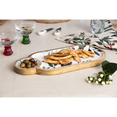 Ladelle Garland Mango Wood Chip &amp; Dip Platter