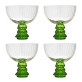 Ladelle Garland Xmas Tree 250ml Coupe Glasses