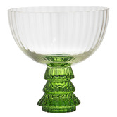 Ladelle Garland Xmas Tree 250ml Coupe Glasses