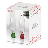 Ladelle Garland Xmas Tree 220ml Champagne Glasses