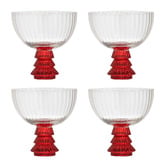 Ladelle Garland Xmas Tree 250ml Coupe Glasses