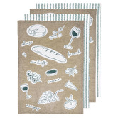 Ladelle 4 Piece A Long Lunch Cotton Kitchen Towel Set