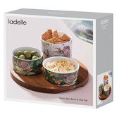 Ladelle 4 Piece Leura Bowl &amp; Tray Set