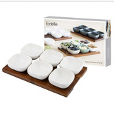 Ladelle 7 Piece Essentials Porcelain Bowl &amp; Serving Tray Set