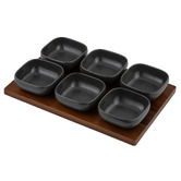 Ladelle 7 Piece Essentials Porcelain Bowl &amp; Serving Tray Set