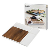 Ladelle 2 Piece Essentials Square Serving Board and Plate Set