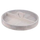 Ladelle Hampton Mango Wood Lazy Susan with Handle