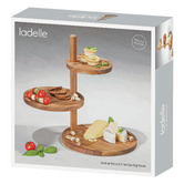 Ladelle Gather Round 3-Tier Acacia Wood Serving Tower