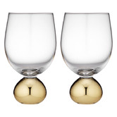 Tempa Gold Astrid 445ml Crystal Wine Glasses