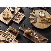 Tempa 5 Piece Fromagerie Serving Board &amp; Cheese Knife Set