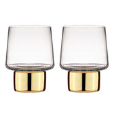 Tempa Gold Aurora 200ml Glass Tumblers