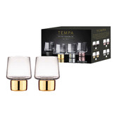 Tempa Gold Aurora 200ml Glass Tumblers