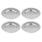 Tempa Silver Spencer Hammered Coasters