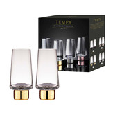 Tempa Gold Aurora Crystal Highball Tumblers