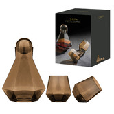 Tempa 3 Piece Espresso Jaxon Glass Carafe &amp; Tumbler Set