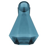 Tempa 3 Piece Teal Jaxon Glass Carafe &amp; Tumbler Set