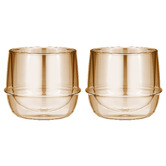 Tempa Gold Costa 200ml Glass Tumblers