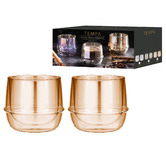 Tempa Gold Costa 200ml Glass Tumblers