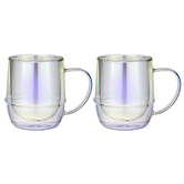 Tempa Opal Costa 365ml Glass Mugs