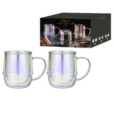 Tempa Opal Costa 365ml Glass Mugs