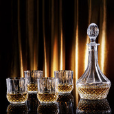 Tempa 5 Piece Jasper Whiskey Decanter &amp; Glass Set