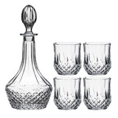 Tempa 5 Piece Jasper Whiskey Decanter &amp; Glass Set