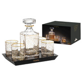 Tempa 6 Piece Winston Whisky Decanter &amp; Glass Set
