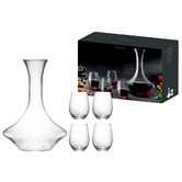 Tempa 5 Piece Modello Quinn 2.4L Wine Decanter &amp; Glass Set