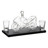 Tempa Preston Motorcycle 650ml Whisky Decanter &amp; Glass Set