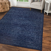 Halo Rugs Navy Marguerite Oriental Rug
