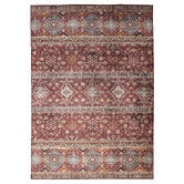 Halo Rugs Red Floral Rashid Power-Loomed Rug