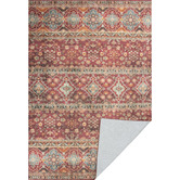Halo Rugs Red Floral Rashid Power-Loomed Rug