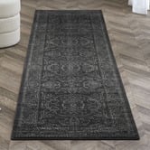 Halo Rugs Dark Grey Marguerite Oriental Runner