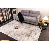 Halo Rugs Beige Akeela Distressed-Look Rug