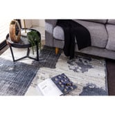 Halo Rugs Cream &amp; Navy Colbee Rug