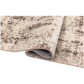 Halo Rugs Cream Aithan Distressed-Look Rug