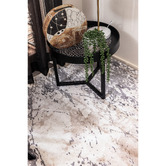 Halo Rugs Cream Aithan Distressed-Look Rug