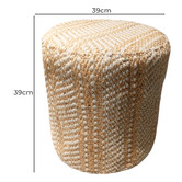 Halo Rugs Weston Recycled Cotton &amp; Jute Pouffe
