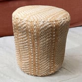 Halo Rugs Weston Recycled Cotton &amp; Jute Pouffe