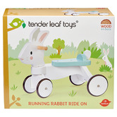 Tender Leaf Toys Kids' Running Rabbit Wooden Ride-On Car