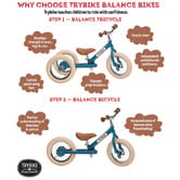 Trybike Kids' Vintage-Style Tricycle Balance Bike